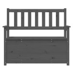 vidaXL Bancă, gri, 112,5x51,5x96,5 cm, lemn masiv de pin vidaXL Bancă, gri, 112,5x51,5x96,5 cm, lemn masiv de pin