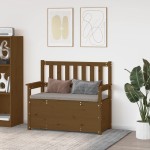 vidaXL Bancă, maro miere, 112,5x51,5x96,5 cm, lemn masiv de pin vidaXL Bancă, maro miere, 112,5x51,5x96,5 cm, lemn masiv de pin
