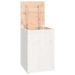 vidaXL Cutie de rufe, alb, 44x44x66 cm, lemn masiv de pin vidaXL Cutie de rufe, alb, 44x44x66 cm, lemn masiv de pin