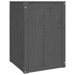 vidaXL Cutie de rufe, gri, 44x44x66 cm, lemn masiv de pin vidaXL Cutie de rufe, gri, 44x44x66 cm, lemn masiv de pin