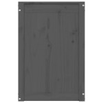 vidaXL Cutie de rufe, gri, 44x44x66 cm, lemn masiv de pin vidaXL Cutie de rufe, gri, 44x44x66 cm, lemn masiv de pin