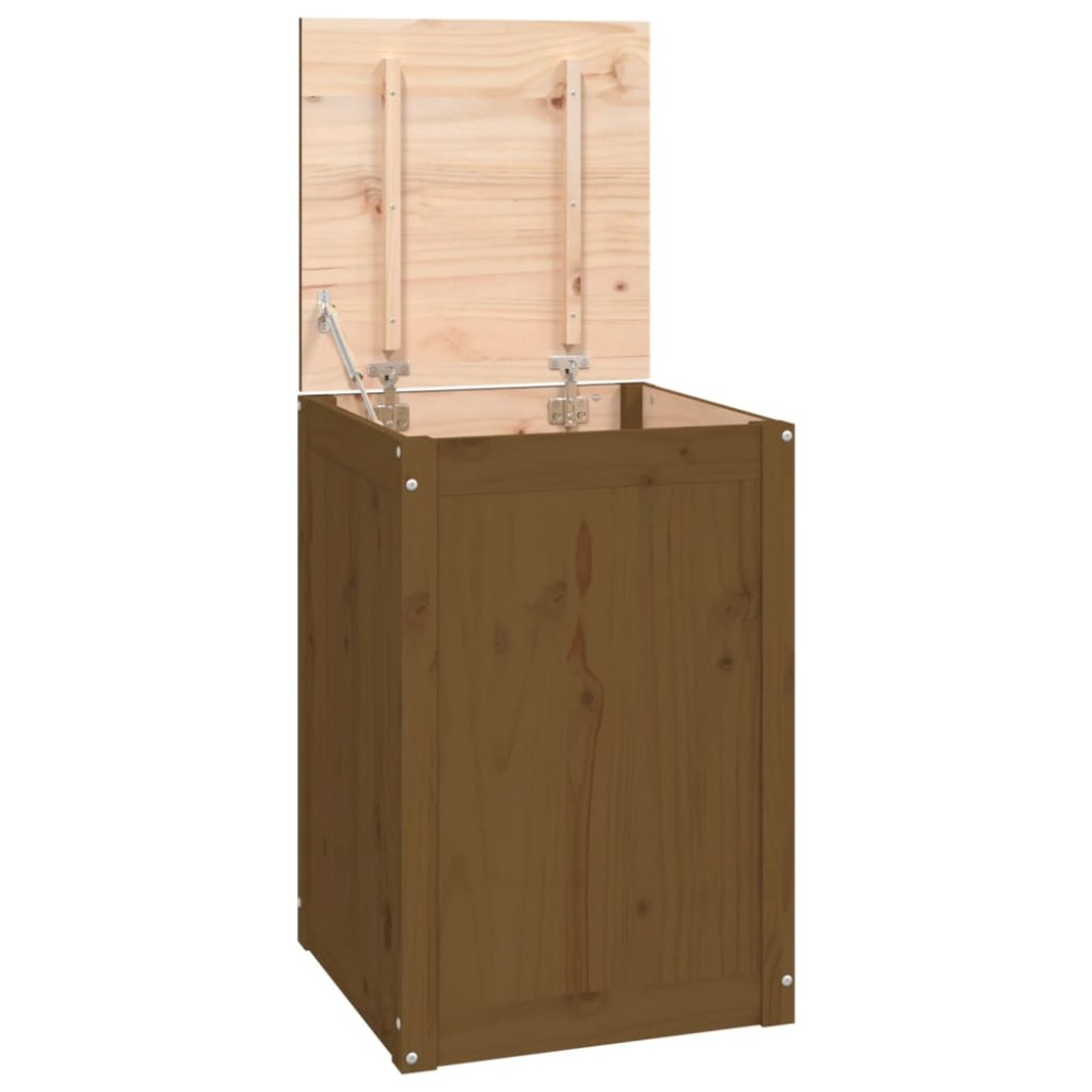 vidaXL Cutie de rufe, maro miere, 44x44x66 cm, lemn masiv de pin