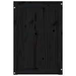 vidaXL Cutie de rufe, negru, 44x44x66 cm, lemn masiv de pin vidaXL Cutie de rufe, negru, 44x44x66 cm, lemn masiv de pin