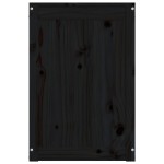 vidaXL Cutie de rufe, negru, 44x44x66 cm, lemn masiv de pin vidaXL Cutie de rufe, negru, 44x44x66 cm, lemn masiv de pin