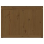 vidaXL Cutie de rufe, maro miere, 88,5x44x66 cm, lemn masiv de pin vidaXL Cutie de rufe, maro miere, 88,5x44x66 cm, lemn masiv de pin