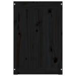 vidaXL Cutie de rufe, negru, 88,5x44x66 cm, lemn masiv de pin vidaXL Cutie de rufe, negru, 88,5x44x66 cm, lemn masiv de pin