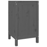 vidaXL Cutie de rufe, gri, 44x44x76 cm, lemn masiv de pin vidaXL Cutie de rufe, gri, 44x44x76 cm, lemn masiv de pin