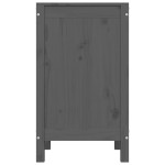 vidaXL Cutie de rufe, gri, 44x44x76 cm, lemn masiv de pin vidaXL Cutie de rufe, gri, 44x44x76 cm, lemn masiv de pin