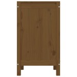 vidaXL Cutie de rufe, maro miere, 44x44x76 cm, lemn masiv de pin vidaXL Cutie de rufe, maro miere, 44x44x76 cm, lemn masiv de pin