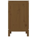 vidaXL Cutie de rufe, maro miere, 44x44x76 cm, lemn masiv de pin vidaXL Cutie de rufe, maro miere, 44x44x76 cm, lemn masiv de pin