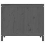 vidaXL Cutie de rufe, gri, 88,5x44x76 cm, lemn masiv de pin vidaXL Cutie de rufe, gri, 88,5x44x76 cm, lemn masiv de pin