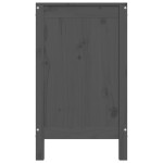 vidaXL Cutie de rufe, gri, 88,5x44x76 cm, lemn masiv de pin vidaXL Cutie de rufe, gri, 88,5x44x76 cm, lemn masiv de pin