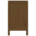 vidaXL Cutie de rufe, maro miere, 88,5x44x76 cm, lemn masiv de pin vidaXL Cutie de rufe, maro miere, 88,5x44x76 cm, lemn masiv de pin