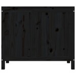 vidaXL Cutie de rufe, negru, 88,5x44x76 cm, lemn masiv de pin vidaXL Cutie de rufe, negru, 88,5x44x76 cm, lemn masiv de pin