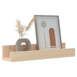 vidaXL Rafturi de perete, 2 buc., 50x12x9 cm, lemn masiv de pin