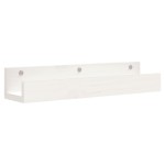 vidaXL Rafturi de perete, 2 buc., alb, 50x12x9 cm, lemn masiv de pin