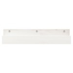 vidaXL Rafturi de perete, 2 buc., alb, 50x12x9 cm, lemn masiv de pin
