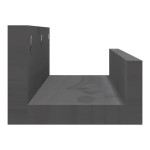 vidaXL Rafturi de perete, 2 buc., gri, 50x12x9 cm, lemn masiv de pin vidaXL Rafturi de perete, 2 buc., gri, 50x12x9 cm, lemn masiv de pin