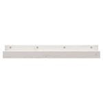 vidaXL Rafturi de perete, 2 buc., alb, 80x12x9 cm, lemn masiv de pin