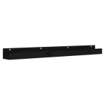 vidaXL Rafturi de perete, 2 buc., negru, 110x12x9 cm, lemn masiv pin vidaXL Rafturi de perete, 2 buc., negru, 110x12x9 cm, lemn masiv pin