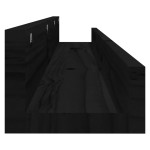 vidaXL Rafturi de perete, 2 buc., negru, 110x12x9 cm, lemn masiv pin vidaXL Rafturi de perete, 2 buc., negru, 110x12x9 cm, lemn masiv pin