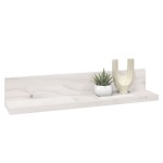 vidaXL Rafturi de perete, 2 buc., alb, 50x11x9 cm, lemn masiv de pin