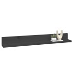vidaXL Rafturi de perete, 2 buc., gri, 80x11x9 cm, lemn masiv de pin vidaXL Rafturi de perete, 2 buc., gri, 80x11x9 cm, lemn masiv de pin