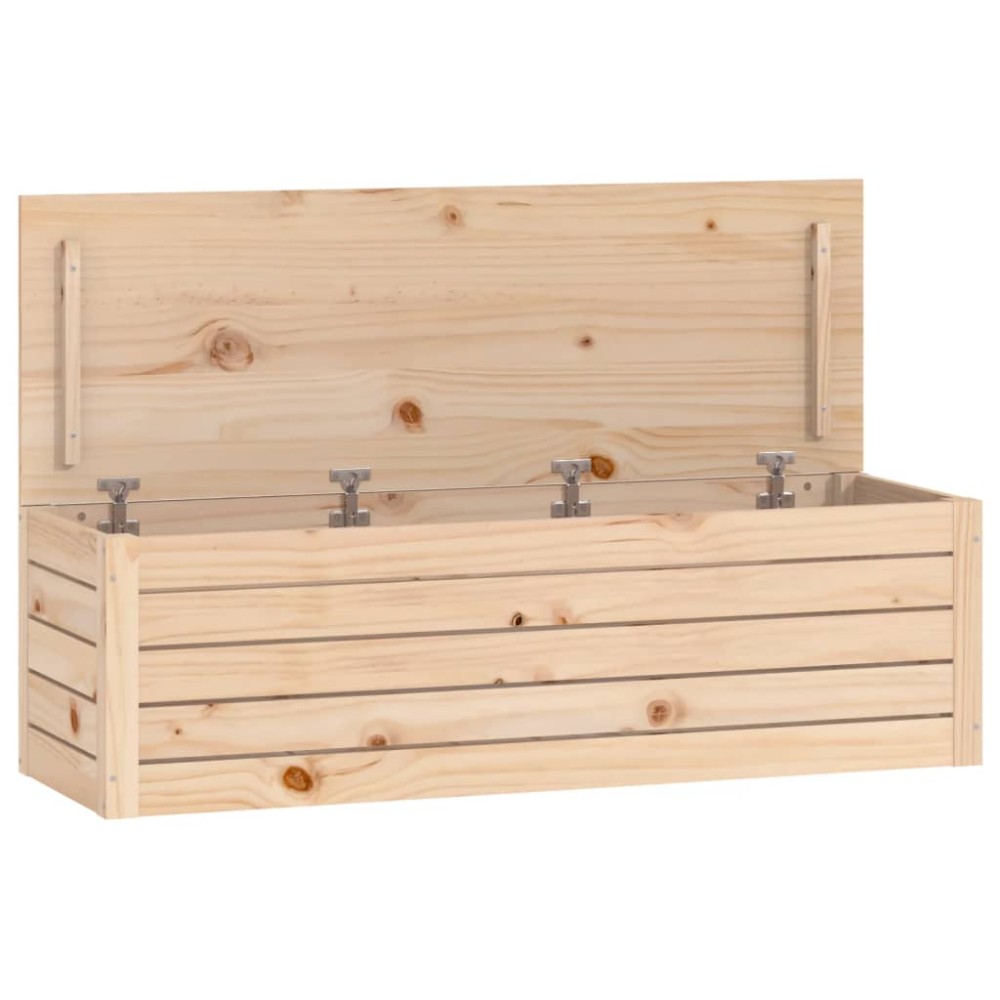 vidaXL Cutie de depozitare, 109x36,5x33 cm, lemn masiv de pin