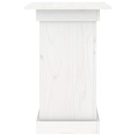 vidaXL Suport pentru flori, alb, 40x40x60 cm, lemn masiv de pin vidaXL Suport pentru flori, alb, 40x40x60 cm, lemn masiv de pin