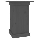 vidaXL Suport pentru flori, gri, 40x40x60 cm, lemn masiv de pin vidaXL Suport pentru flori, gri, 40x40x60 cm, lemn masiv de pin