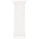 vidaXL Suport pentru flori, alb, 40x40x90 cm, lemn masiv de pin