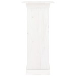 vidaXL Suport pentru flori, alb, 40x40x90 cm, lemn masiv de pin