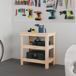vidaXL Banc de lucru, 78,5x50x80 cm, lemn masiv pin vidaXL Banc de lucru, 78,5x50x80 cm, lemn masiv pin