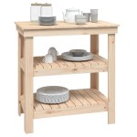 vidaXL Banc de lucru, 78,5x50x80 cm, lemn masiv pin vidaXL Banc de lucru, 78,5x50x80 cm, lemn masiv pin