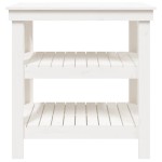 vidaXL Banc de lucru, alb, 78,5x50x80 cm, lemn masiv pin vidaXL Banc de lucru, alb, 78,5x50x80 cm, lemn masiv pin