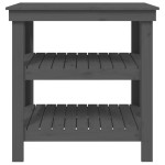 vidaXL Banc de lucru, gri, 78,5x50x80 cm, lemn masiv pin vidaXL Banc de lucru, gri, 78,5x50x80 cm, lemn masiv pin