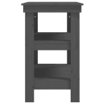 vidaXL Banc de lucru, gri, 78,5x50x80 cm, lemn masiv pin vidaXL Banc de lucru, gri, 78,5x50x80 cm, lemn masiv pin