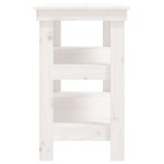 vidaXL Banc de lucru, alb, 110,5x50x80 cm, lemn masiv pin vidaXL Banc de lucru, alb, 110,5x50x80 cm, lemn masiv pin