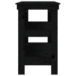 vidaXL Banc de lucru, negru, 110,5x50x80 cm, lemn masiv pin vidaXL Banc de lucru, negru, 110,5x50x80 cm, lemn masiv pin