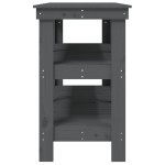 vidaXL Banc de lucru, gri, 142,5x50x80 cm, lemn masiv pin vidaXL Banc de lucru, gri, 142,5x50x80 cm, lemn masiv pin