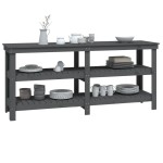 vidaXL Banc de lucru, gri, 181x50x80 cm, lemn masiv pin vidaXL Banc de lucru, gri, 181x50x80 cm, lemn masiv pin