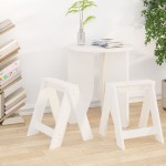 vidaXL Scaune, 2 buc., alb, 40x40x45 cm, lemn masiv de pin vidaXL Scaune, 2 buc., alb, 40x40x45 cm, lemn masiv de pin