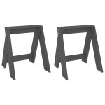 vidaXL Scaune, 2 buc., gri, 40x40x45 cm, lemn masiv de pin vidaXL Scaune, 2 buc., gri, 40x40x45 cm, lemn masiv de pin