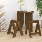 vidaXL Scaune, 2 buc., maro miere, 40x40x45 cm, lemn masiv de pin vidaXL Scaune, 2 buc., maro miere, 40x40x45 cm, lemn masiv de pin