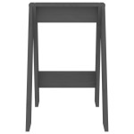 vidaXL Scaune, 2 buc., gri, 40x40x60 cm, lemn masiv de pin