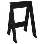 vidaXL Scaune, 2 buc., negru, 40x40x60 cm, lemn masiv de pin vidaXL Scaune, 2 buc., negru, 40x40x60 cm, lemn masiv de pin