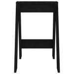 vidaXL Scaune, 2 buc., negru, 40x40x60 cm, lemn masiv de pin vidaXL Scaune, 2 buc., negru, 40x40x60 cm, lemn masiv de pin
