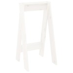 vidaXL Scaune, 2 buc., alb, 40x40x75 cm, lemn masiv de pin