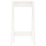 vidaXL Scaune, 2 buc., alb, 40x40x75 cm, lemn masiv de pin