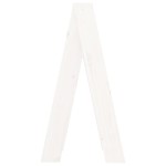 vidaXL Scaune, 2 buc., alb, 40x40x75 cm, lemn masiv de pin